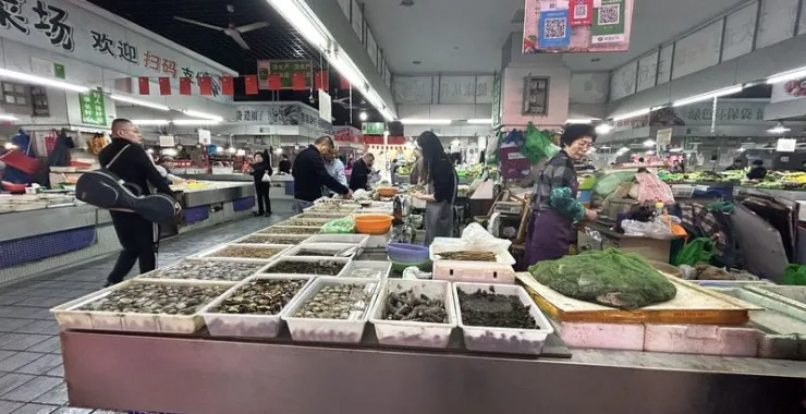 菜场买菜海鲜生活市场