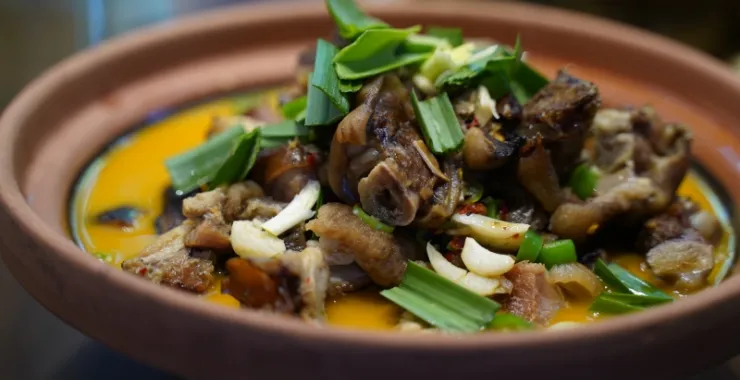 余姚湘菜馆美食探店辣味腊猪脚