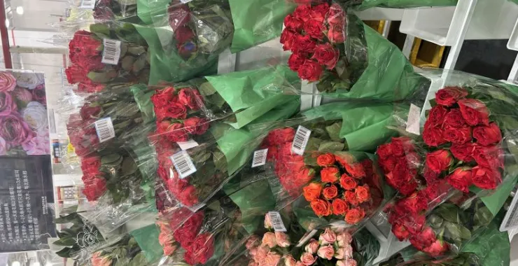 山姆超市购物鲜花花束