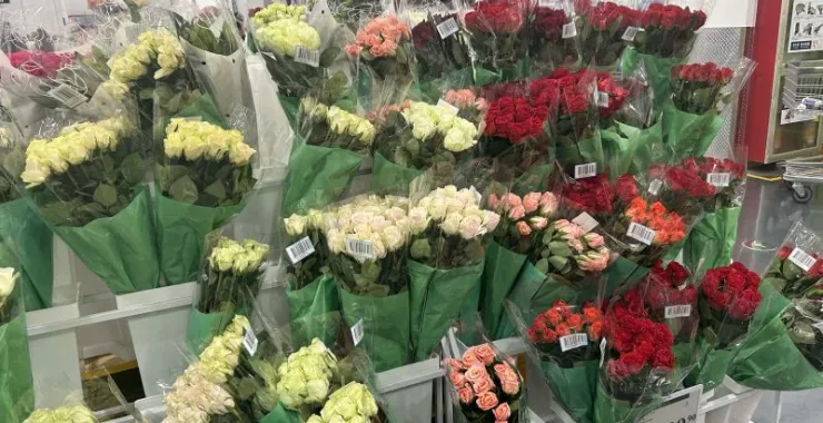 山姆超市购物鲜花花束