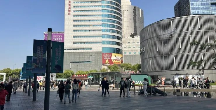 宁波天一广场游客人群客流