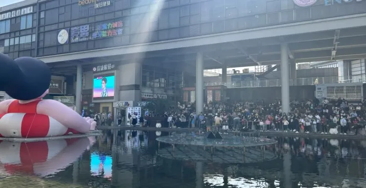 宁波天一广场游客人群客流