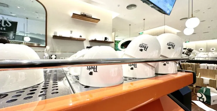 宁波阪急地下一层皮爷咖啡柜台咖啡机咖啡杯