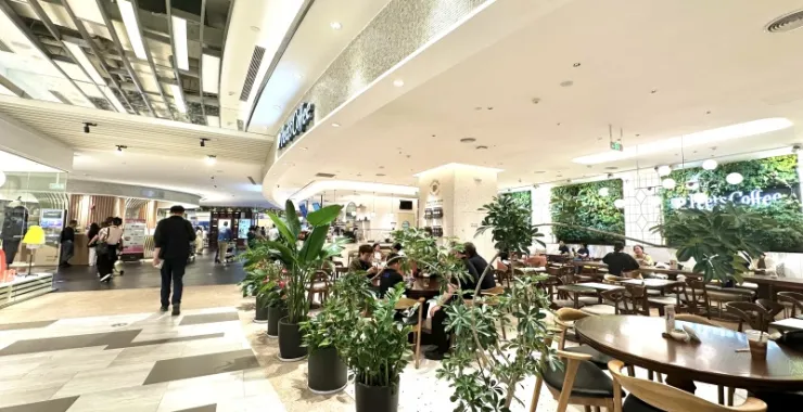 宁波阪急地下一层皮爷咖啡柜台咖啡机咖啡杯店内环境