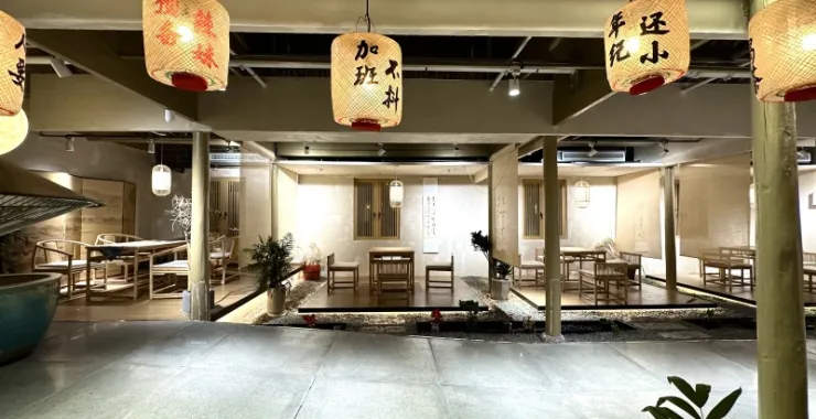 余姚阳明古镇夜景灯笼