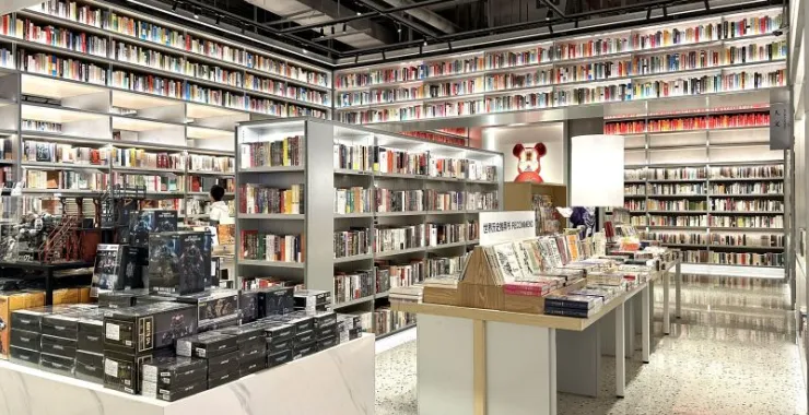 书藉名著小说课外书学生学习书店书架看书