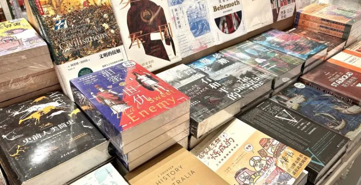 书藉名著小说课外书学生学习书店书架看书