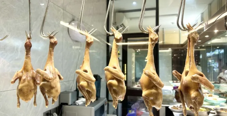 粤式餐厅麻油鸡冷盘厨房