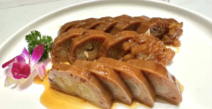餐厅美食冷菜糯米藕莲藕桂花甜糯