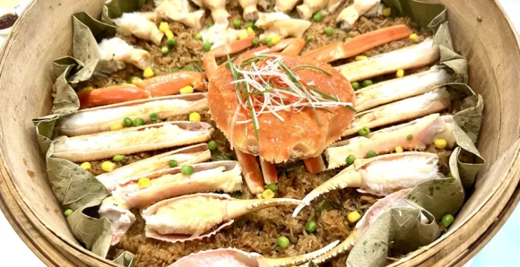 余姚美食帝王蟹螃蟹海鲜清蒸