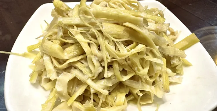 余姚美食冷菜冷盘凉拌笋干