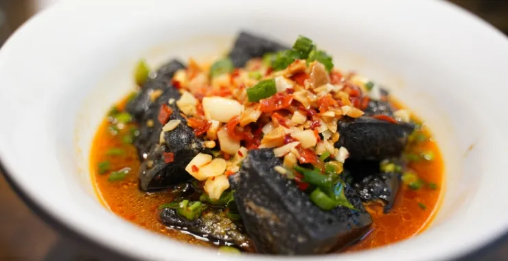  余姚湘菜馆美食探店臭豆腐