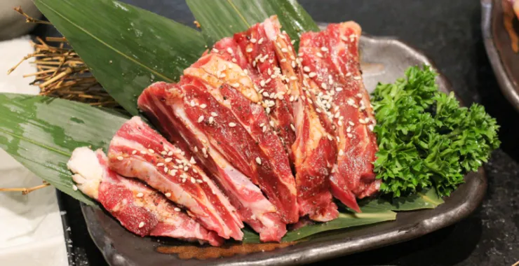 日式烧烤牛小排烤肉
