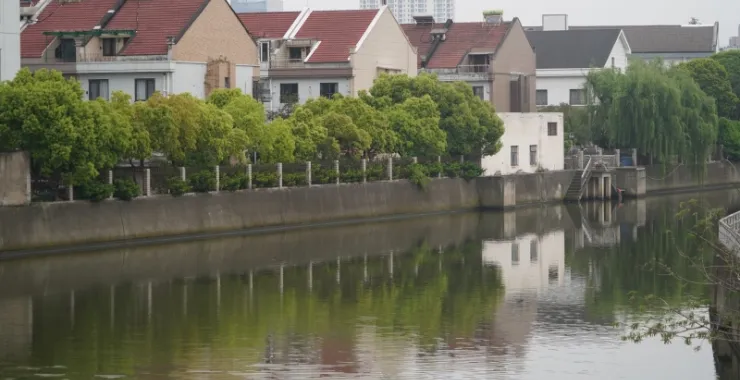 余姚自建房中江河流