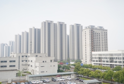 余姚高铁北站新城住宅高楼小区建筑