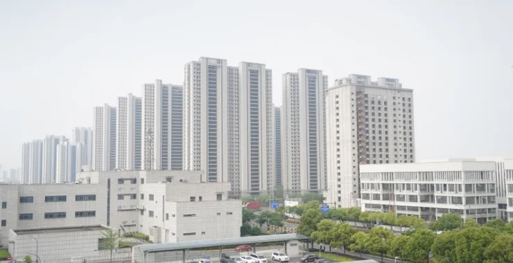 余姚高铁北站新城住宅高楼小区建筑