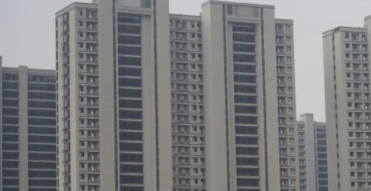 余姚高铁北站新城小区住宅高楼建筑