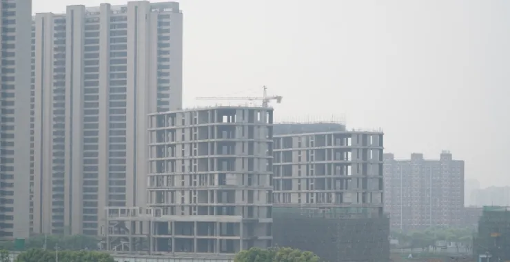 余姚高铁北站小区施工住宅高楼造房子