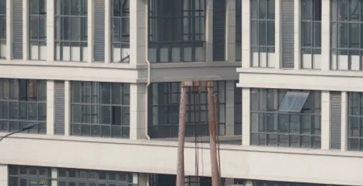 余姚高铁北站小区建设施工高楼建筑造房子