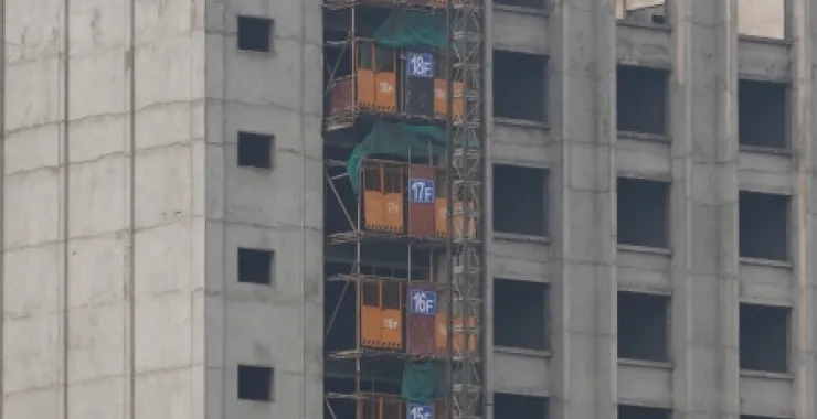 余姚高铁北站小区建设施工高楼建筑造房子