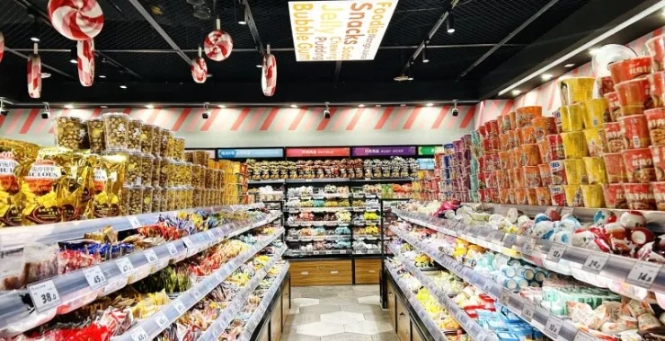 老婆大人零食食品货架