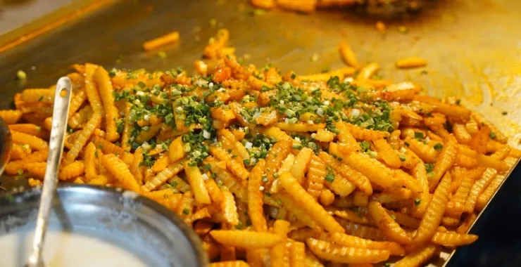 余姚夜市美食薯条