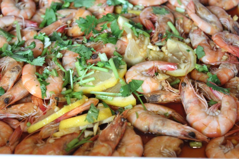 熟醉对虾明虾餐饮美食自助餐