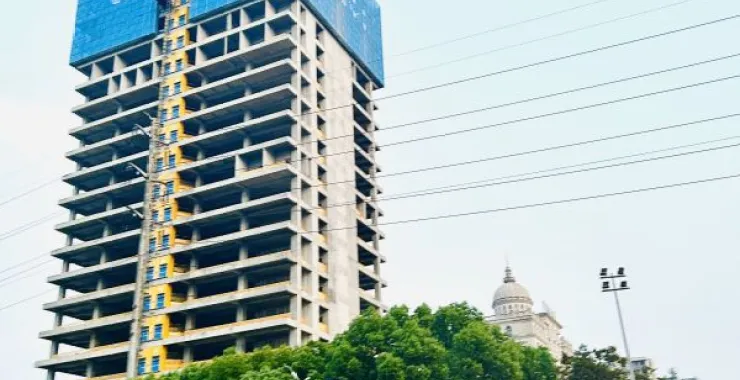 余姚城市建设建筑南雷南路宁波银行高楼