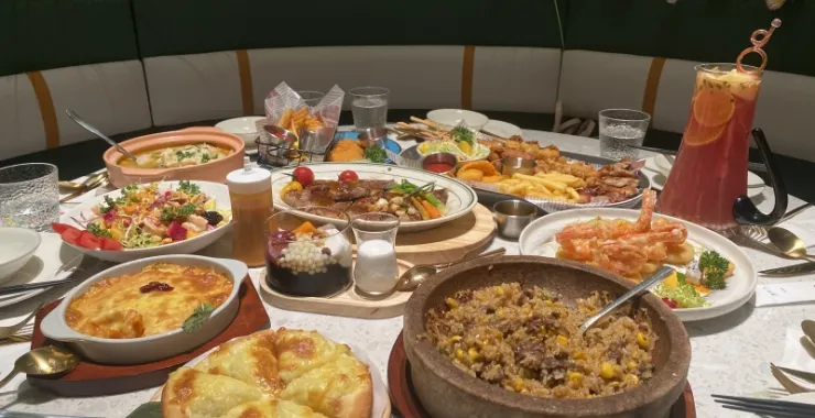 水天堂西餐厅牛排披萨套餐图