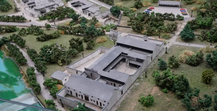 梁弄红村横坎头村俯瞰建筑房屋农村