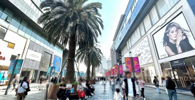 五一国庆节假日周末旅游宁波天一广场客流人流