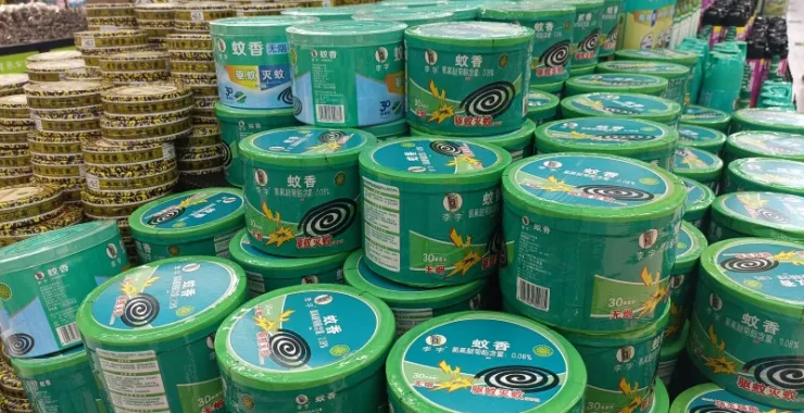 超市李字蚊香货架