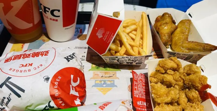 肯德基KFC薯条辣翅鸡翅美食