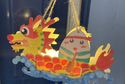 端午龙舟灯手工DIY