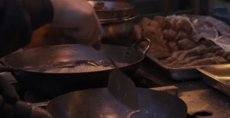 网红美食鸭货夜宵小摊
