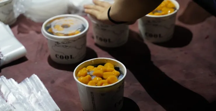 网红美食小摊芋圆