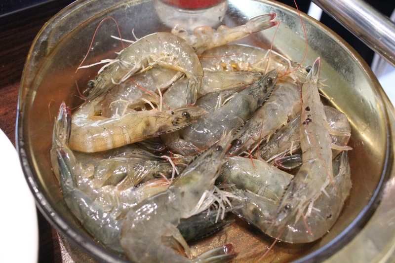 对虾蒸海鲜