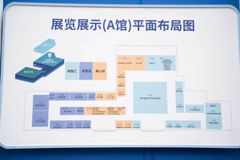 2023第八届中国机器人峰会智能经济人才峰会平面布局图