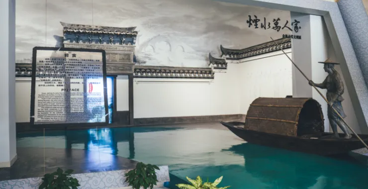 余姚博物馆烟水万人家场景余姚古代文明展