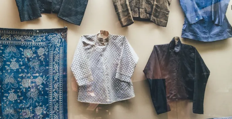 余姚博物馆展品文物衣服